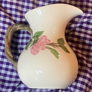 Franciscan Pitcher Desert Rose. Like New Condition